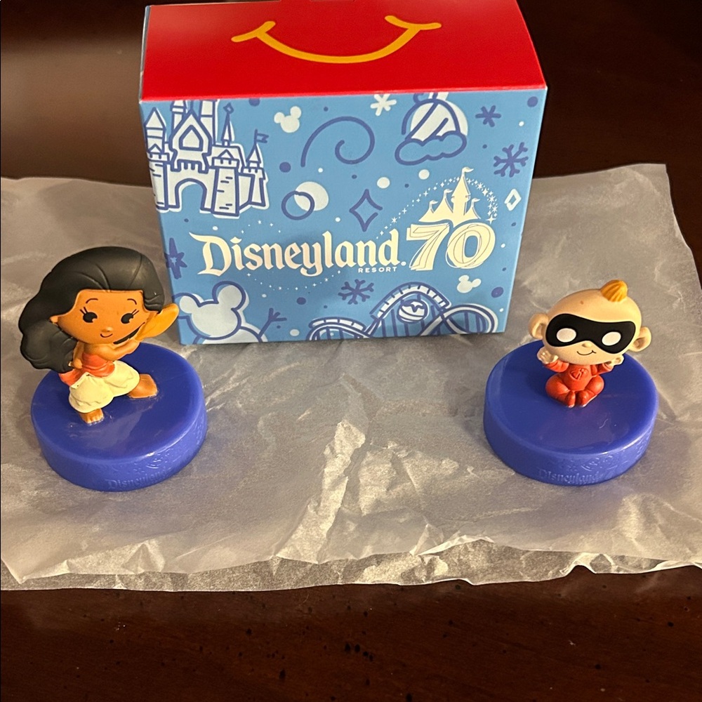 2025 Disneyland 70th Anniversary McDonald’s Action Figures - Moana and Jack-Jack